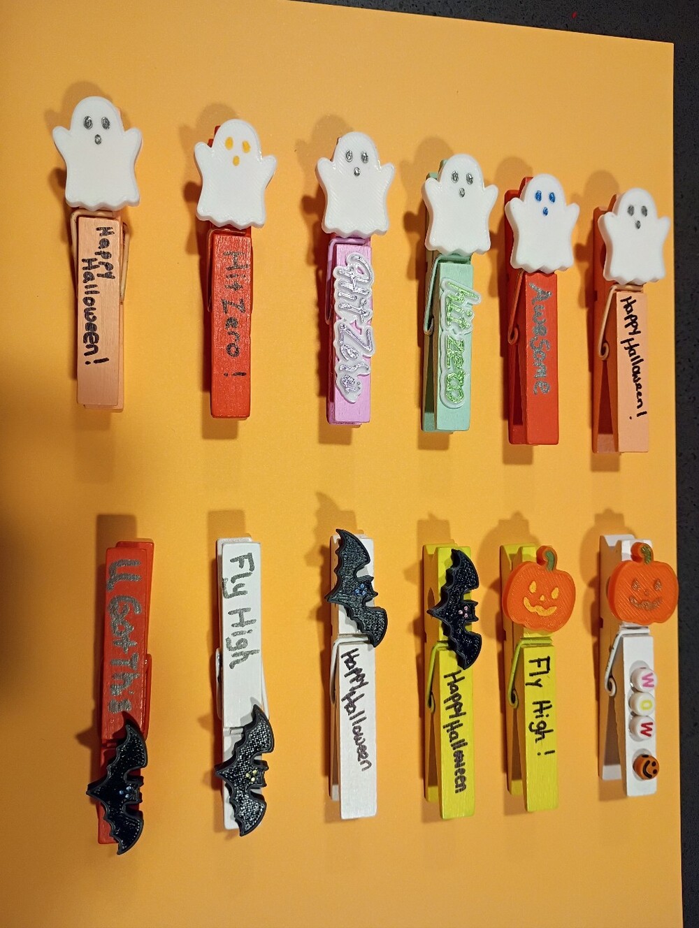 Halloween Themed Cheer Spirit Pins